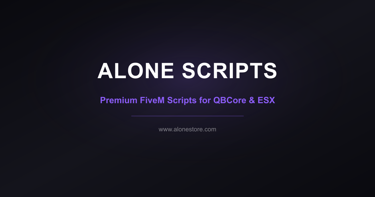 Scripts Store Harare Best FiveM Scripts (QBCore & ESX) - No Lag, Instant Download | Alone ...